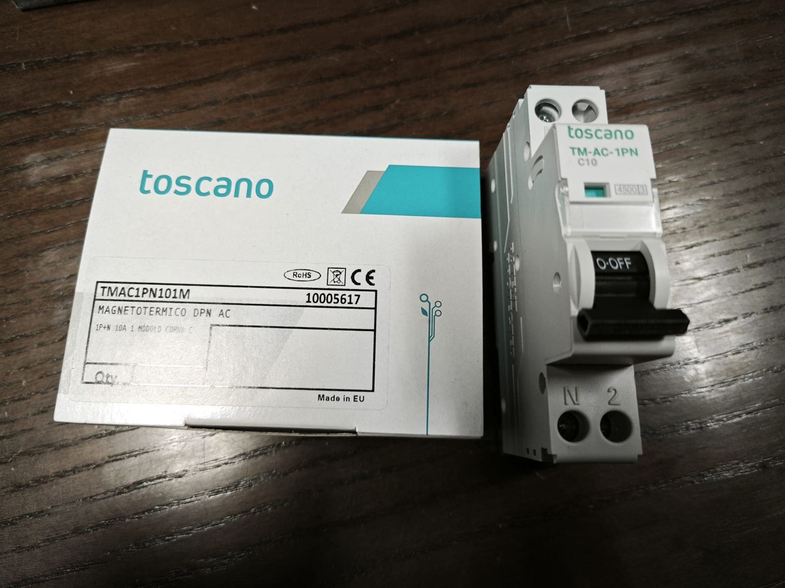 Termico DPN Toscano 1p+n 10a - Imagen 1