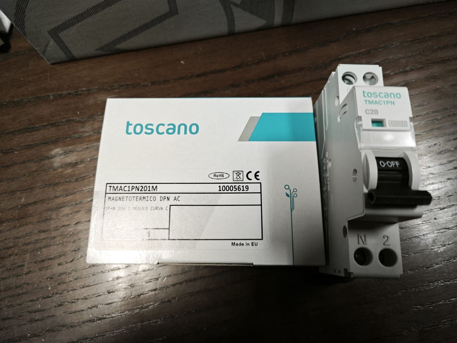 Termico DPN Toscano 1p+n 20a - Imagen 1